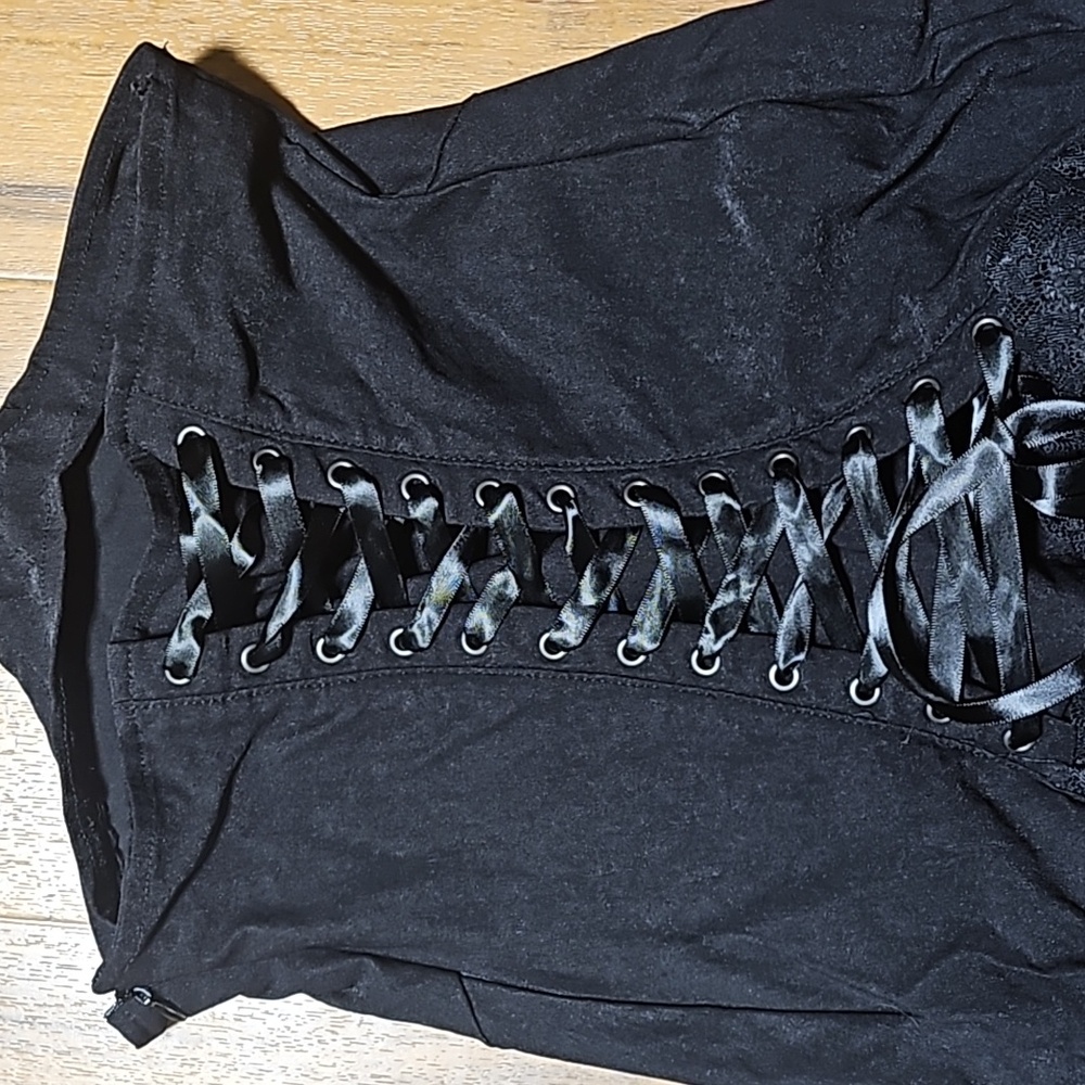 Killstar Nora Bones Ruffle Bustle Skirt - Picture 8 of 16
